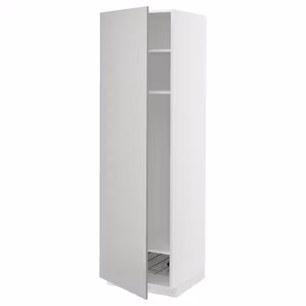 METOD Выс шкаф с полками/проволоч корзин - фото 1