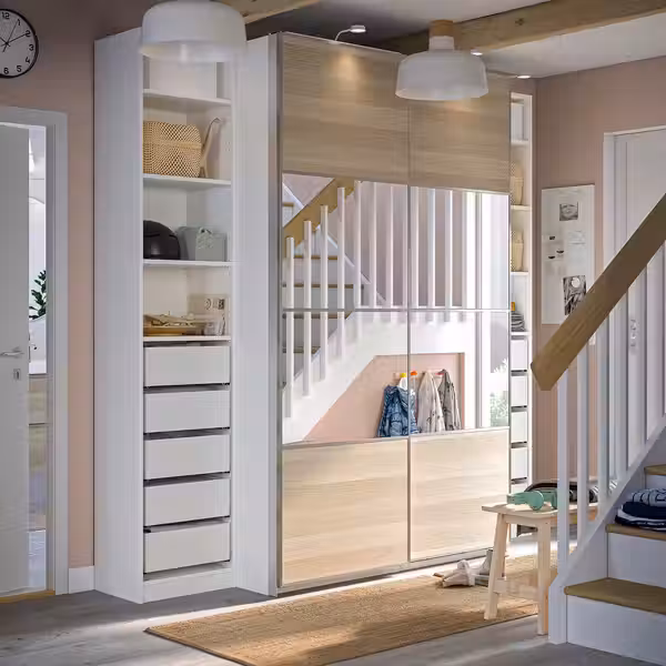 PAX / MEHAMN/AULI Гардероб с раздвижными дверьми - фото 2