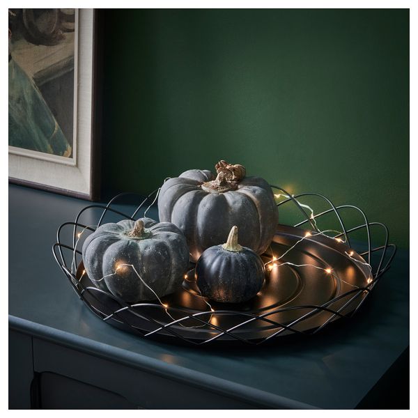 Декоративный поднос, черный, 48 см IKEA HÖSTAGILLE 505.757.88 - фото 3