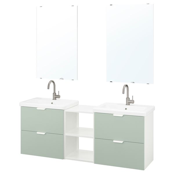 Комплект мебели для ванной,15 предмета IKEA TVÄLLEN ЛЕН ТВЭЛЛЕН, BEGIVENHET БЕГИВЕНХЕТ 894.992.65 - фото 1