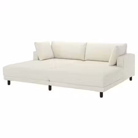 UPPÅKRA 3-местный модульный диван - с козеткой/Axvall белый с оттенком