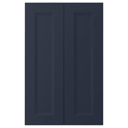 Дверца для напольного углового шкафа, 2шт, матовая поверхность синий 26x80 см IKEA AXSTAD АКСТАД 404.912.18