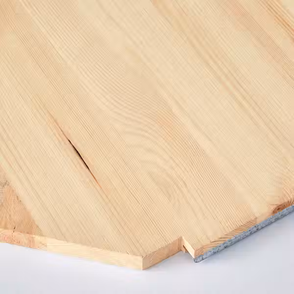 IVAR Полка угловая - сосна 76x76x50 см - схема-чертеж с размерами