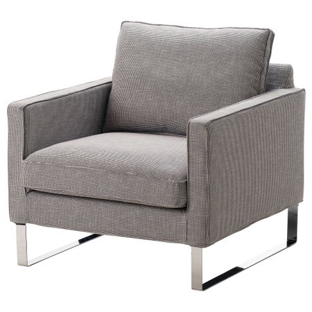 Кресло МЕЛБИ, Эльдрис черный/белый