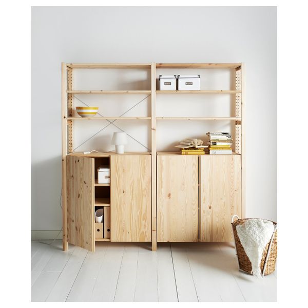 2 секции, полки/шкаф, сосна 174x30x179 см IKEA IVAR ИВАР 992.483.61 - фото 3