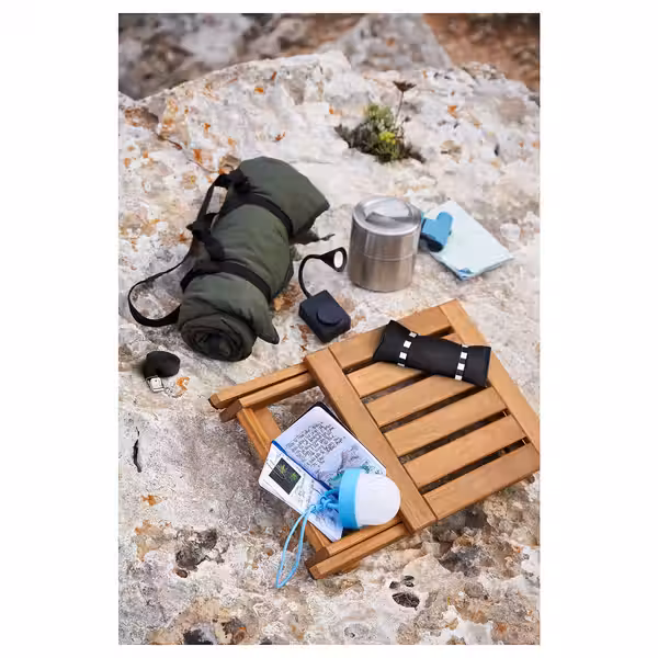 NÄMMARÖ Садовый табурет - складной/светло-коричневая морилка 37x45 см - фото 6