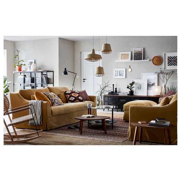 Чехол на подушку, разноцветный 50x50 см IKEA FRANSINE ФРАНСИНЕ 903.957.71 - схема-чертеж с размерами