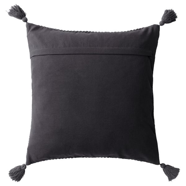 Чехол на подушку, кисть/серый 50x50 см IKEA HÖSTKVÄLL ХЁСТКВЭЛЛ 504.973.85 - фото 2