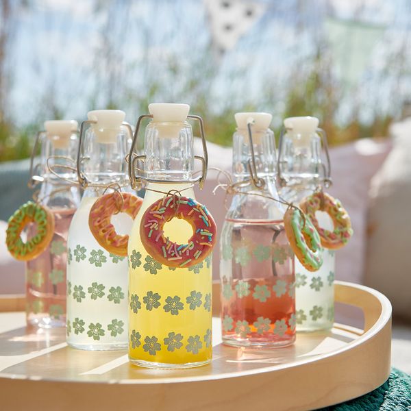 Бутылка с пробкой, с рисунком 15 сл IKEA KORKEN КОРКЕН 604.812.37 - схема-чертеж с размерами