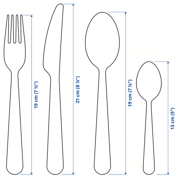 IKEA, дополнительный ракурс - схема-чертеж с размерами