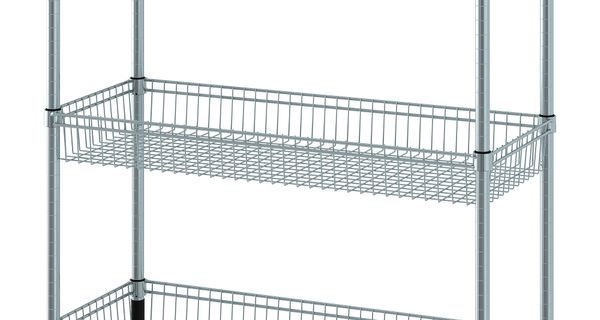 Стеллаж с 3 корзинами, оцинковка, 92x36x94 см IKEA OMAR ОМАР 804.830.75