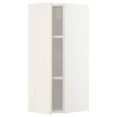 Шкаф навесной с полкой, белый/Хитарп белый с оттенком 30x80 см IKEA METOD МЕТОД 493.007.90