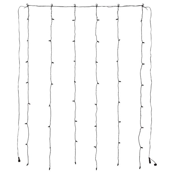 Гирлянда-драпировка, 48 светодиодов СКРУВ, для сада, черный - фото 1