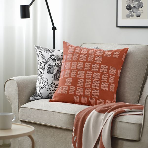 Чехол на подушку, оранжевый, 50x50 см IKEA PALPLJUNGMAL 306.080.25 - фото 2