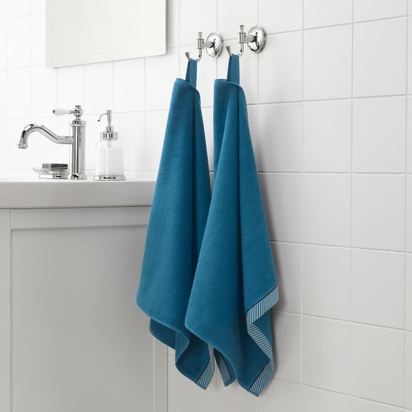 Полотенце, синий 50x100 см IKEA ВИКФЬЕРД 004.147.31 - фото 2
