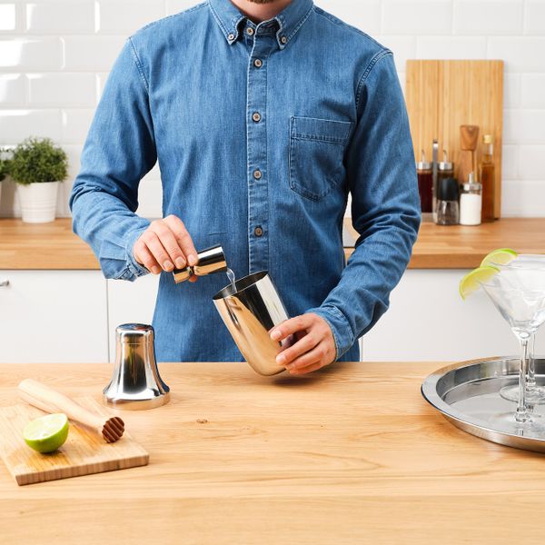 Барный набор, 3 предм., нержавеющая сталь/дерево IKEA LUFTTÄT ЛУФТТЭТ 604.286.26 - фото 5