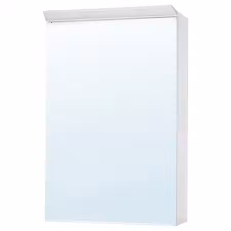 TREASJÖN Зеркальный шкаф/1дверца/подсветка 50x17x75 см