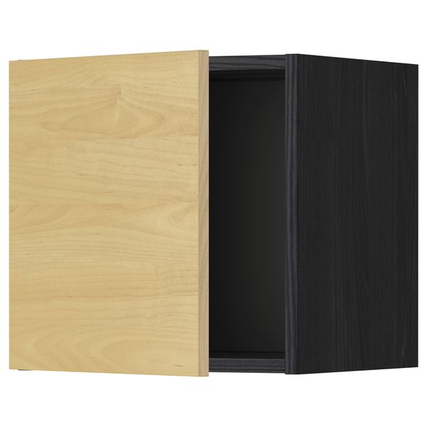 Шкаф навесной МЕТОД, черный, Тингсрид береза - схема-чертеж с размерами
