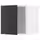 METOD Навесной шкаф - белый/Nickebo матовый антрацит 40x40 см