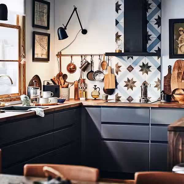 KARLBY Столешница под заказ - грецкий орех/шпон 45.1-63.5x3.8 см - фото 8