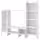 BAGGEBO Шкаф для ТВ, комбинация - белый 174x35x160 см