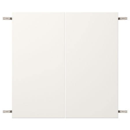 Пара дверец с петлями, белый 80x80 см IKEA VEDDINGE ВЕДДИНГЕ 292.850.88
