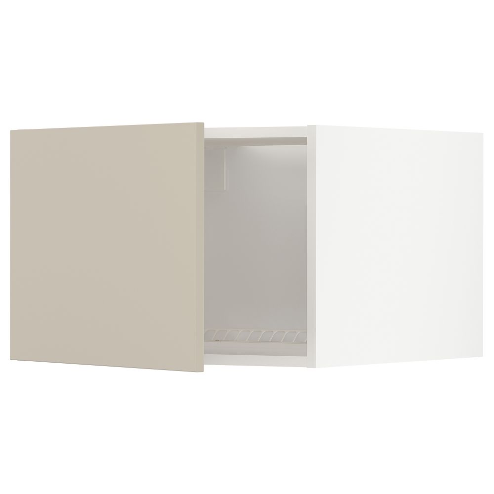 Верхний шкаф для холодильник, морозильник, белый, Havstorp бежевый, 60x40 см IKEA METOD МЕТОД 394.585.64 - фото 1