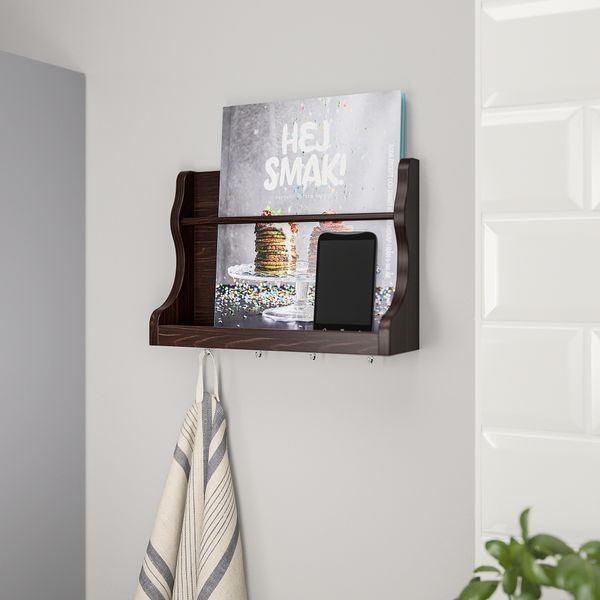 Настенный органайзер, 28x9x21 см, темно-коричневый IKEA LEVLA ЛЕВЛА 204.983.53 - фото 7