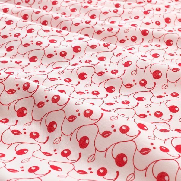 Пододеяльник, наволочка для/кроватки, орнамент «брусника» 110x125/35x55 см IKEA GULSPARV ГУЛСПАРВ 804.430.13 - фото 3