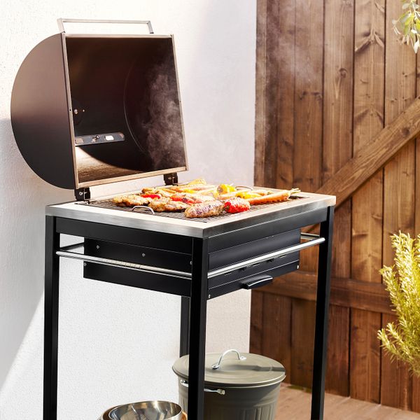 Угольный гриль, нержавеющая сталь IKEA KLASEN КЛАСЕН 392.289.93 - фото 2