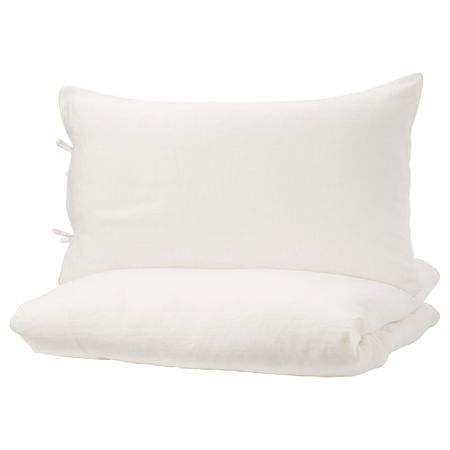 Пододеяльник и 1 наволочка, белый 150x200/50x70 см IKEA ПУДЕРВИВА 903.984.54