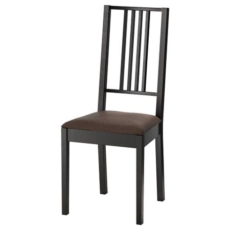 Стул БЁРЬЕ, коричнево-чёрный, Шифтебу коричневый
