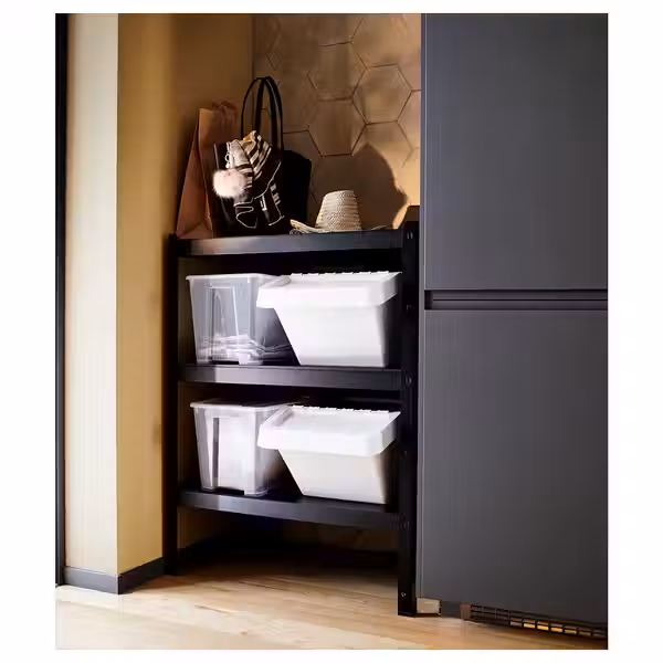 BROR Стеллаж - чёрный 85x55x110 см - фото 2