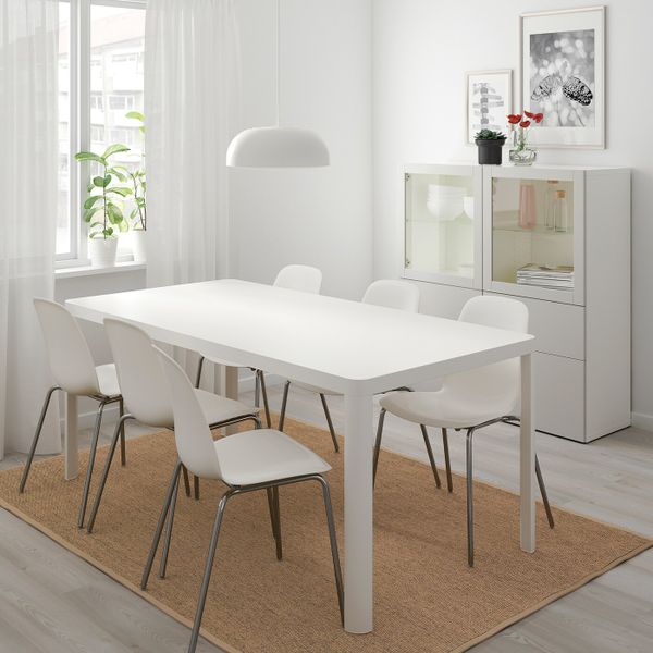 Стол и 6 стульев, белый/белый 180x90 см IKEA TINGBY ТИНГБИ / LEIFARNE ЛЕЙФ-АРНЕ 192.521.92 - фото 2