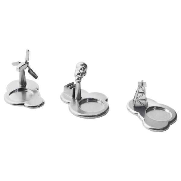 Подсвечник для греющей свечи,3 шт ИКЕА ПС 2017, алюминий - фото 1