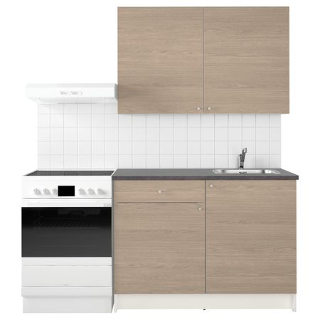 Кухня, под дерево серый 120x61x220 см IKEA КНОКСХУЛЬТ 591.841.82