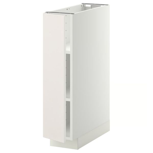 METOD Напольный шкаф с полками - белый/Veddinge белый 20x60 см - фото 1
