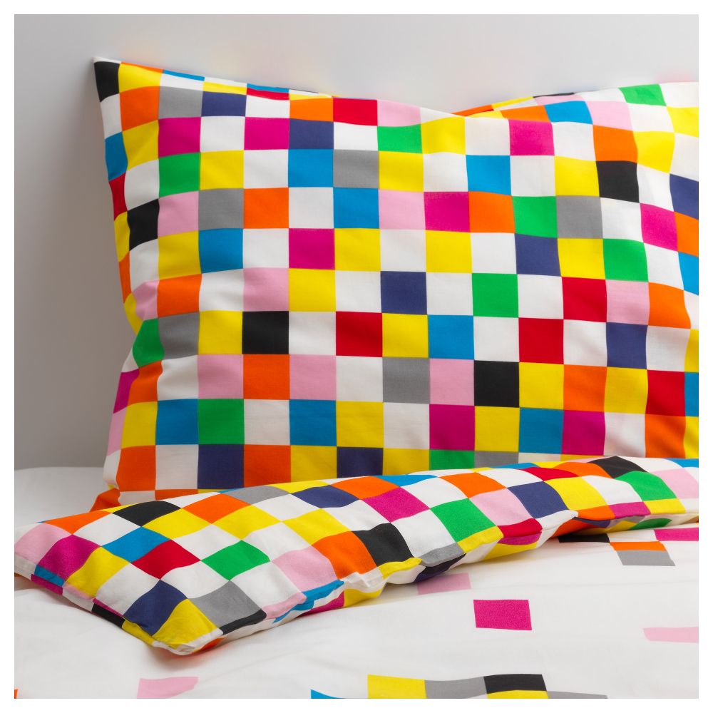 Пододеяльник и 1 наволочка ФЛИГА, белый (150x200/50x70 см) - фото 1