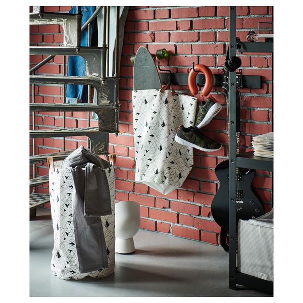 Мешок для белья ПЛУМСА, белый, черный (60 л) - схема-чертеж с размерами