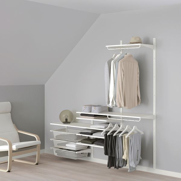 Настенная шина, полка, корзина IKEA АЛЬГОТ 292.772.91 - фото 1