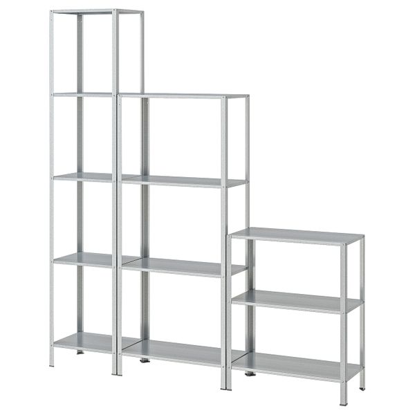 Стеллаж для дома, сада 160x27x74-183 см IKEA HYLLIS ХИЛЛИС 594.015.57 - фото 1