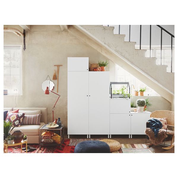 Гардероб, белый/Фоннес белый 240x57x231 см IKEA OPPHUS ОПХУС 992.401.43 - фото 2