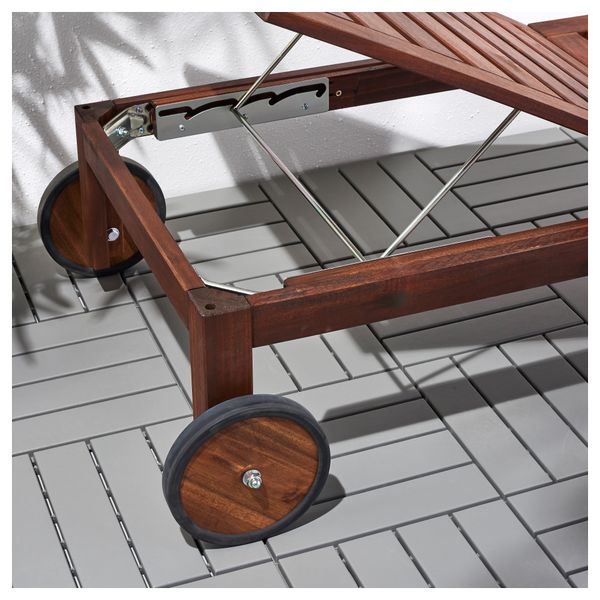 Шезлонг ЭПЛАРО, коричневый коричневая морилка - фото 4