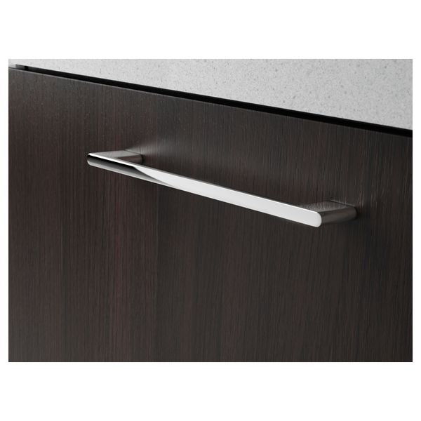 Шкаф для раковины с 2 ящиками ГОДМОРГОН / БРОВИКЕН, черно-коричневый, светло-серый (60x49x68 см) - фото 4