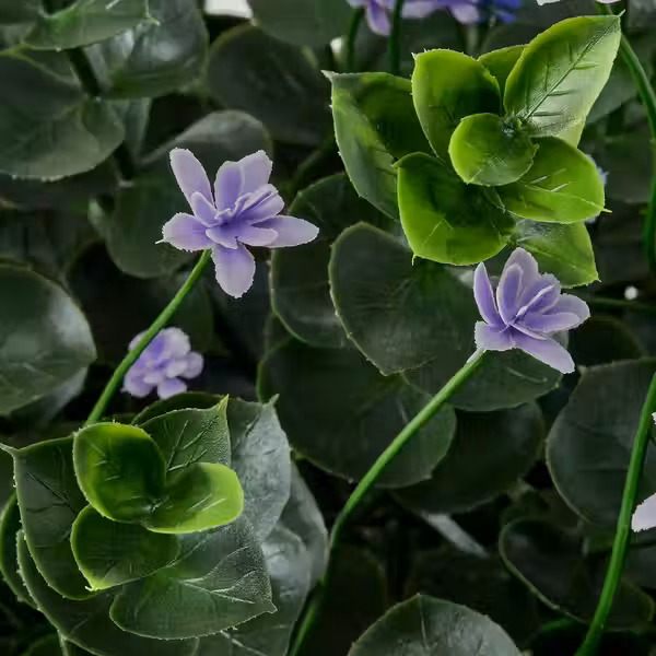 FEJKA Искусственное растение в горшке - д/дома/улицы/цветок сиреневый 12 см - схема-чертеж с размерами