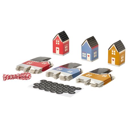 Подарочная коробка, разные цвета, 4x4 см IKEA VINTERFINT 505.776.07