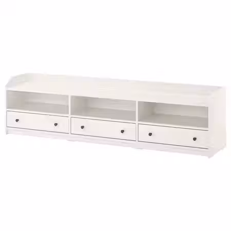 HAUGA Тумба под ТВ - белый 206x46x54 см