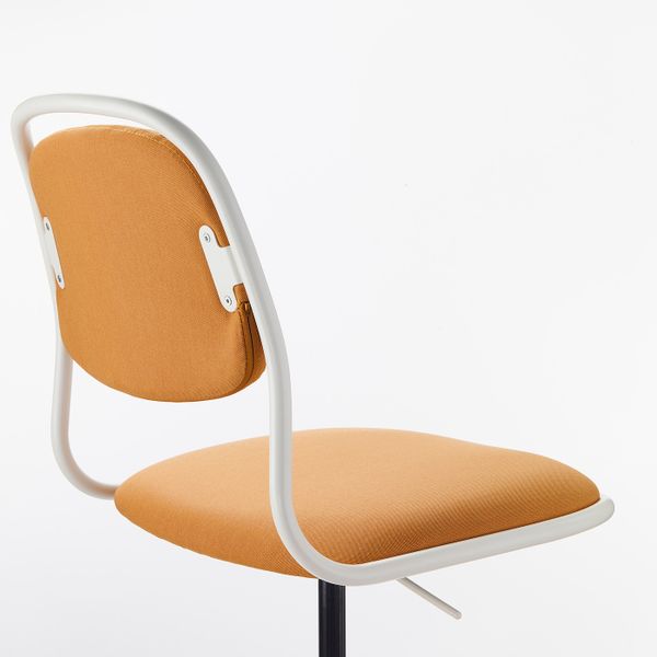Рабочий стул, белый/Висле темно-желтый IKEA ÖRFJÄLL ОРФЬЕЛЛЬ 093.030.50 - фото 4