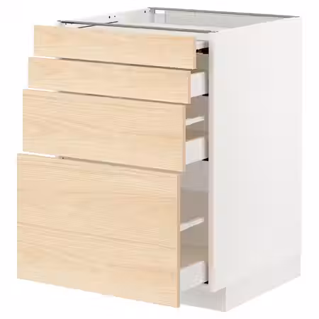 METOD / MAXIMERA Напольный шкаф с выдвиж панелью/3ящ