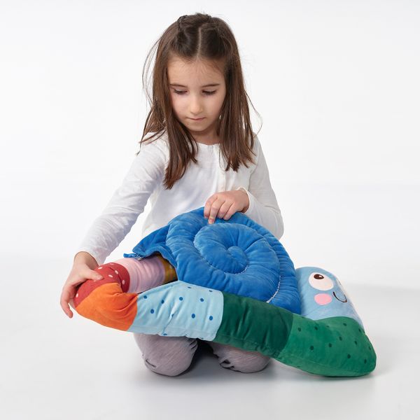 Подушка, в форме улитки разноцветный, 90x36 см IKEA BRUMMIG 105.324.99 - фото 4